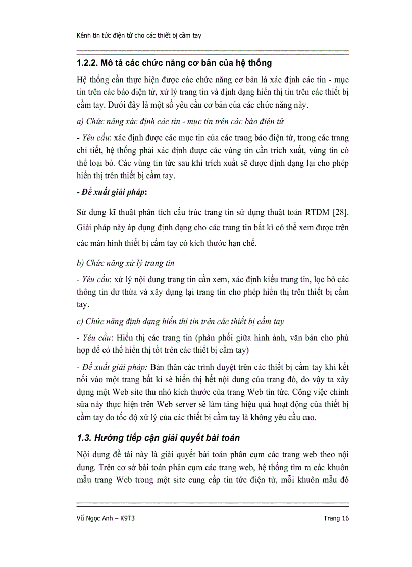 image for page Nghiên cứu công nghệ khai phá dữ liệu văn bản áp dụng cho các trang tin tức trên các thiết bị cầm tay pdas smartphones