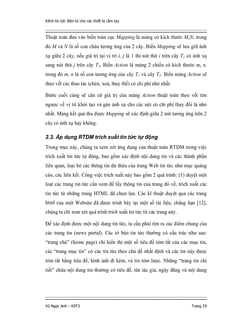 image for page Nghiên cứu công nghệ khai phá dữ liệu văn bản áp dụng cho các trang tin tức trên các thiết bị cầm tay pdas smartphones