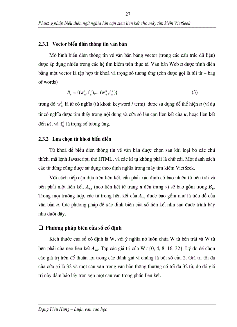 image for page Phương pháp biểu diễn ngữ nghĩa lân cận siêu liên kết cho máy tìm kiếm VietSeek
