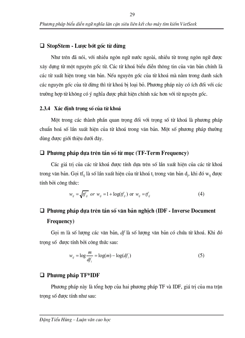 image for page Phương pháp biểu diễn ngữ nghĩa lân cận siêu liên kết cho máy tìm kiếm VietSeek