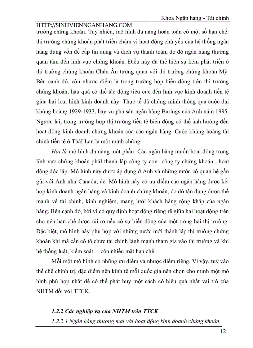 image for page Phát huy vai trò của Ngân hàng thương mại đối với sự phát triển của thị trường chứng khoán Việt Nam