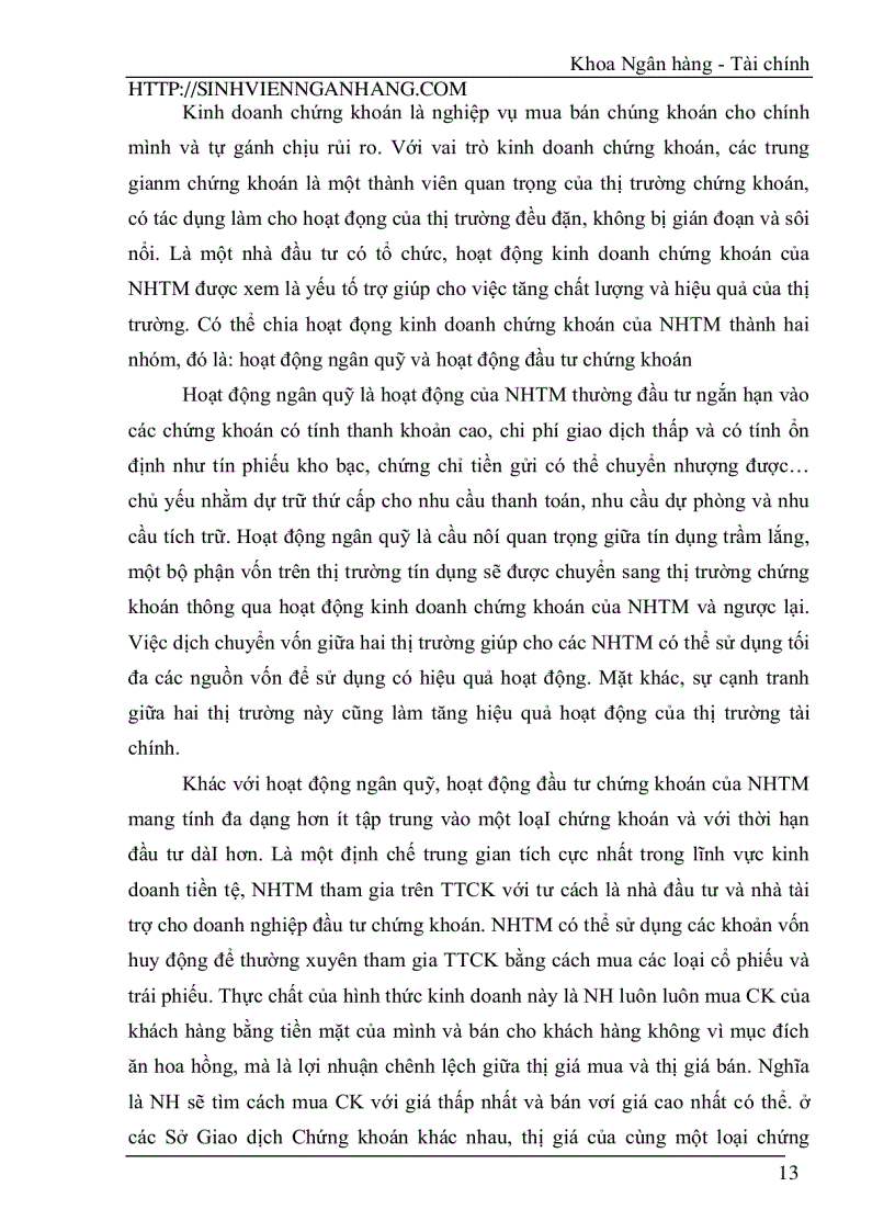 image for page Phát huy vai trò của Ngân hàng thương mại đối với sự phát triển của thị trường chứng khoán Việt Nam