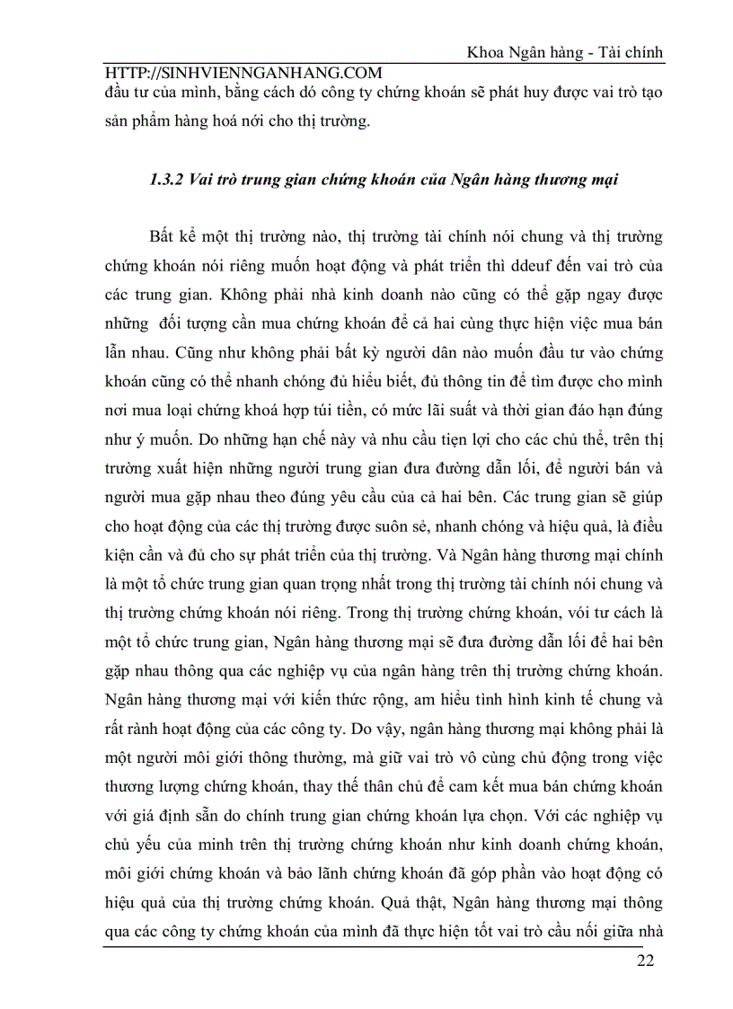 image for page Phát huy vai trò của Ngân hàng thương mại đối với sự phát triển của thị trường chứng khoán Việt Nam