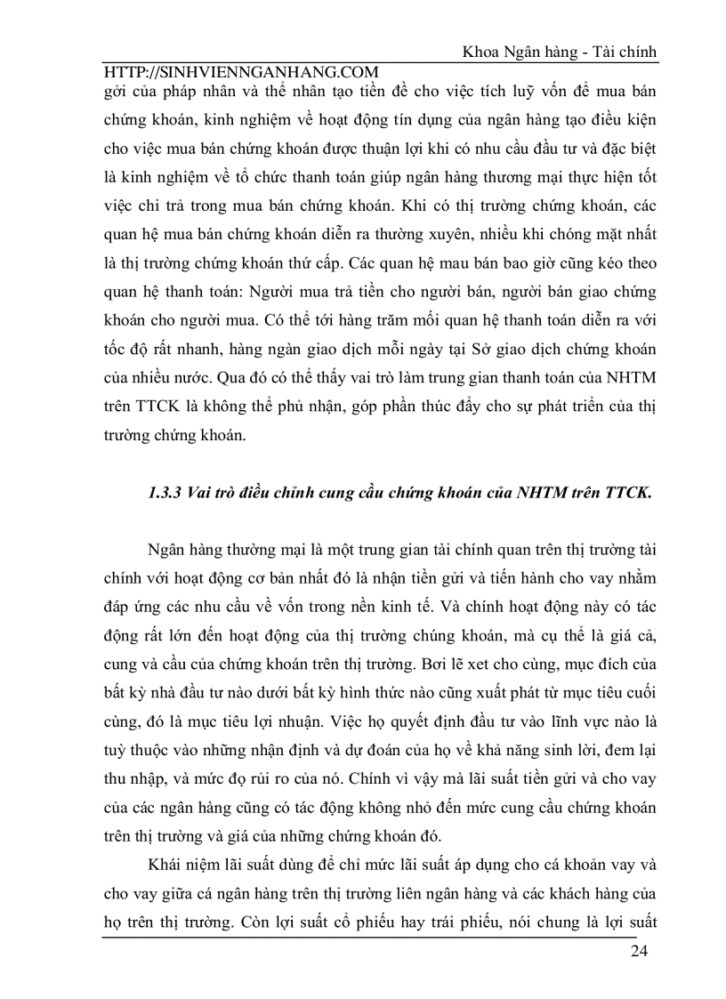 image for page Phát huy vai trò của Ngân hàng thương mại đối với sự phát triển của thị trường chứng khoán Việt Nam