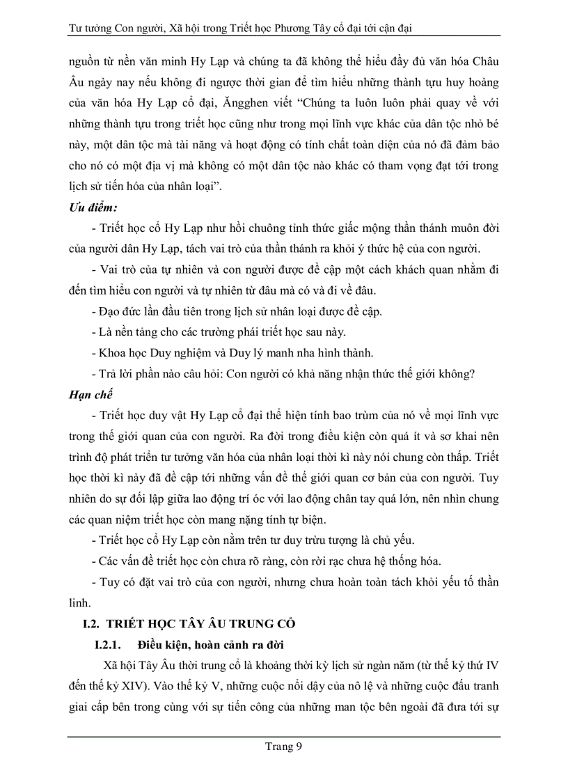 image for page Tư tưởng Con người Xã hội trong Triết học Phương Tây cổ đại tới cận đại