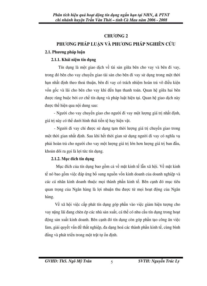 image for page Phân tích hiệu quả hoạt động tín dụng ngắn hạn tại nhno ptnt chi nhánh huyện trần văn thời tỉnh cà mau năm 2006 2008