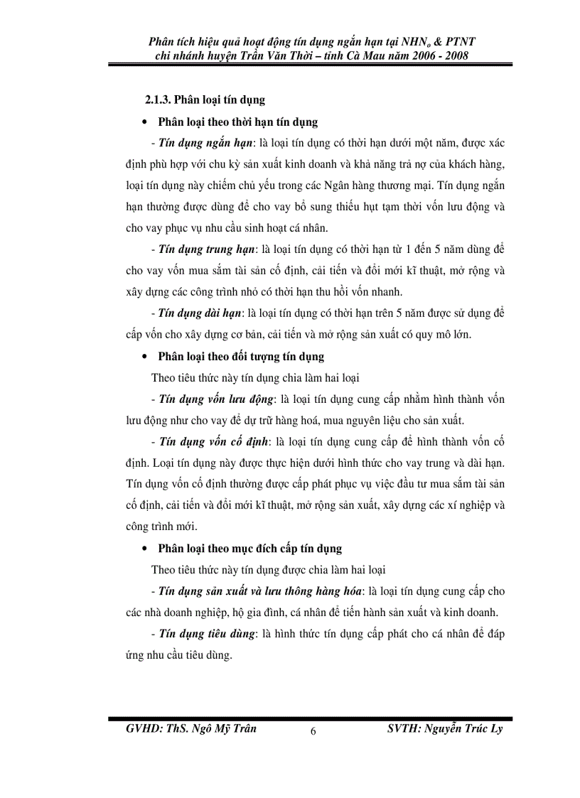 image for page Phân tích hiệu quả hoạt động tín dụng ngắn hạn tại nhno ptnt chi nhánh huyện trần văn thời tỉnh cà mau năm 2006 2008
