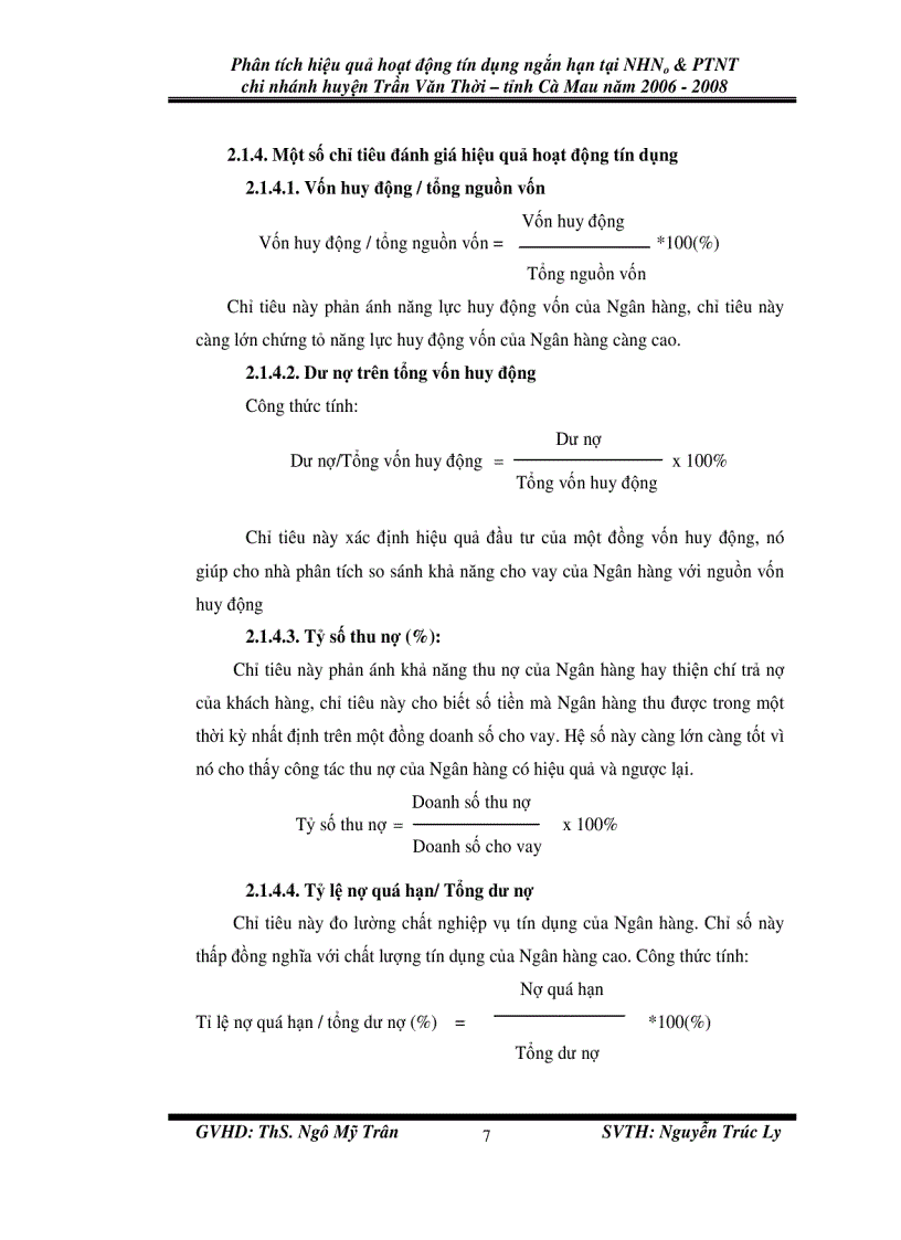 image for page Phân tích hiệu quả hoạt động tín dụng ngắn hạn tại nhno ptnt chi nhánh huyện trần văn thời tỉnh cà mau năm 2006 2008