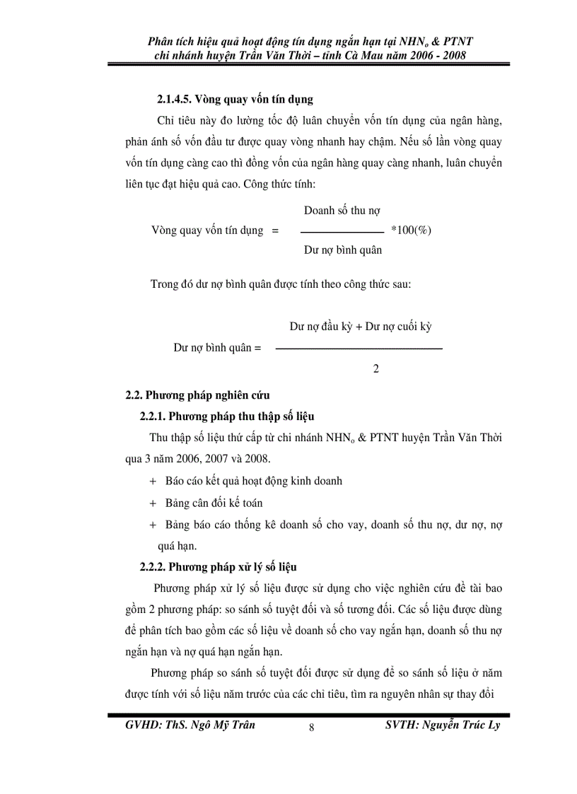 image for page Phân tích hiệu quả hoạt động tín dụng ngắn hạn tại nhno ptnt chi nhánh huyện trần văn thời tỉnh cà mau năm 2006 2008