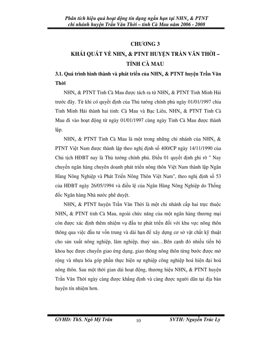 image for page Phân tích hiệu quả hoạt động tín dụng ngắn hạn tại nhno ptnt chi nhánh huyện trần văn thời tỉnh cà mau năm 2006 2008