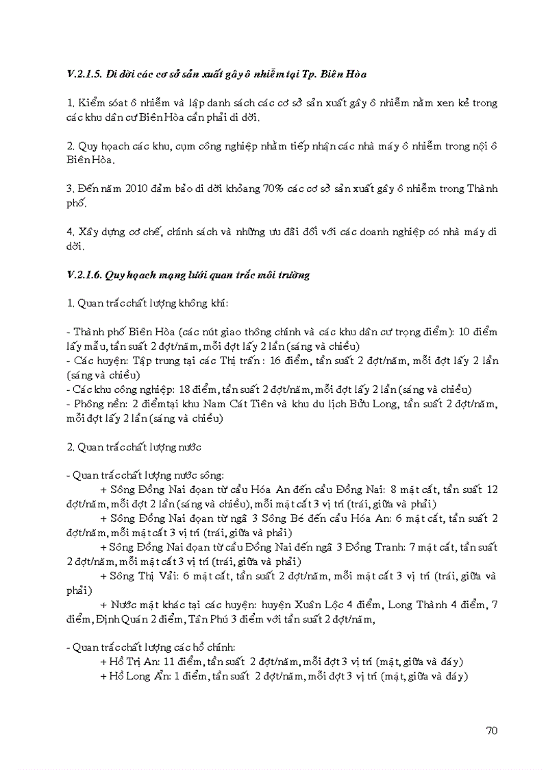 image for page Quy hoạch môi trường tỉnh Đồng Nai