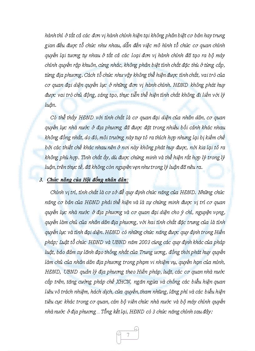 image for page Vị trí tính chất chức năng của Hội đồng nhân dân theo pháp luật hiện hành