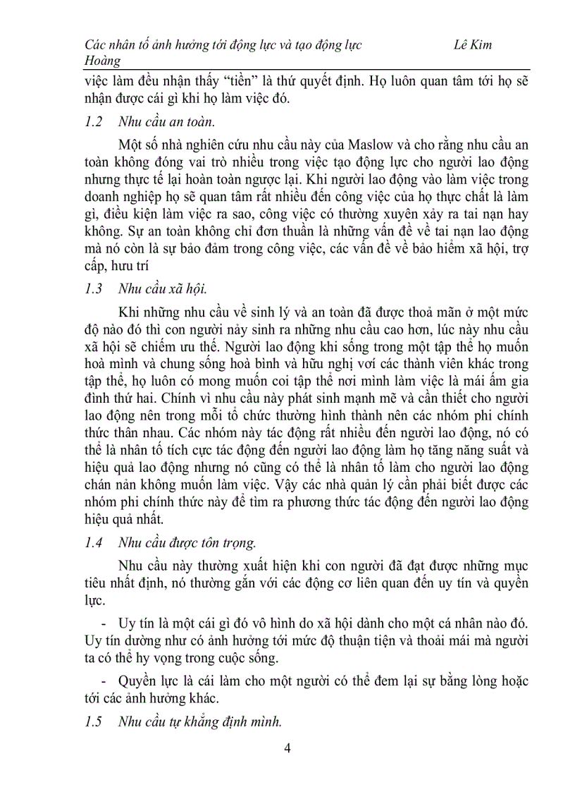 image for page Các nhân tố ảnh hưởng đến động lực và tạo động lực