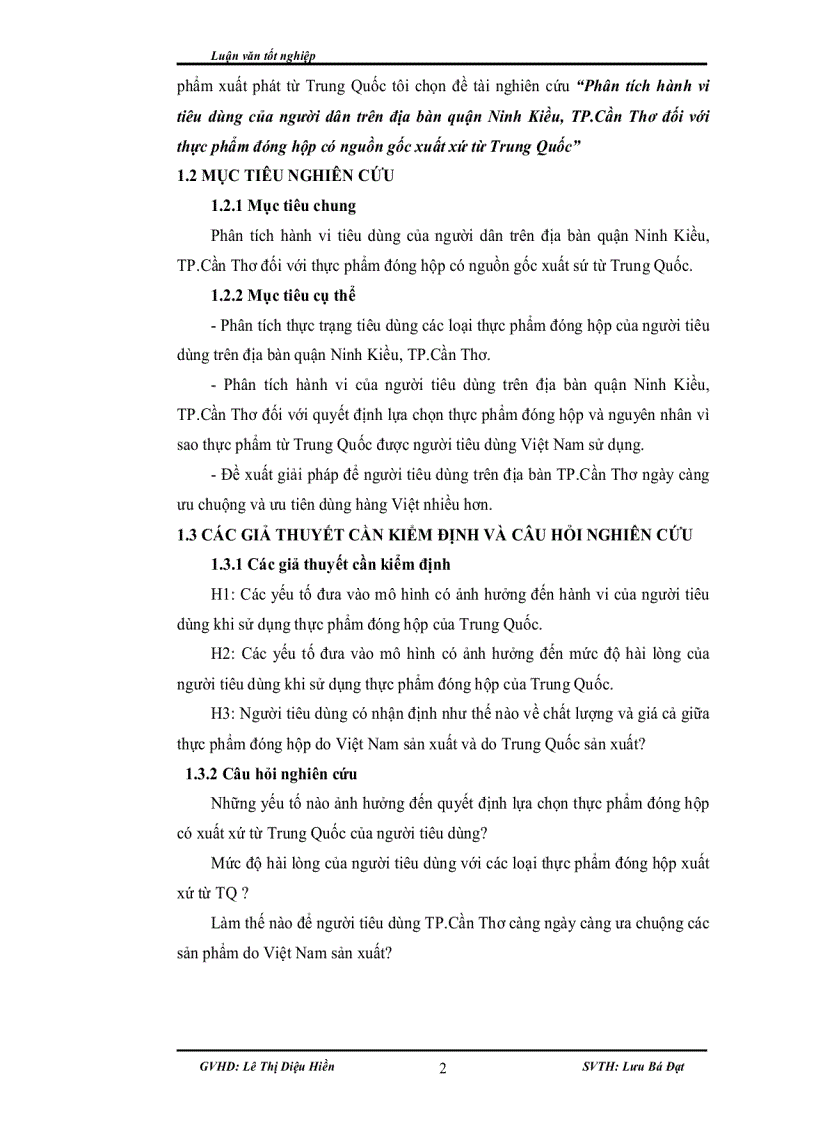 image for page Phân tích hành vi tiêu dùng của người dân trên địa bàn quận Ninh Kiều TP Cần Thơ đối với thực phẩm đóng hộp có nguồn gốc xuất xứ từ Trung Quốc