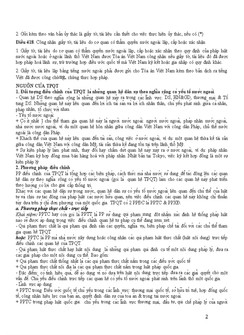 image for page Đề cương ôn tập tư pháp quốc tế