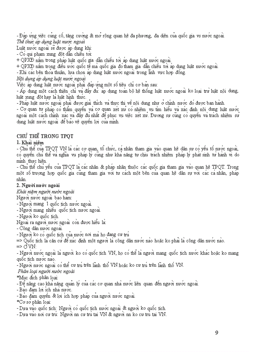 image for page Đề cương ôn tập tư pháp quốc tế