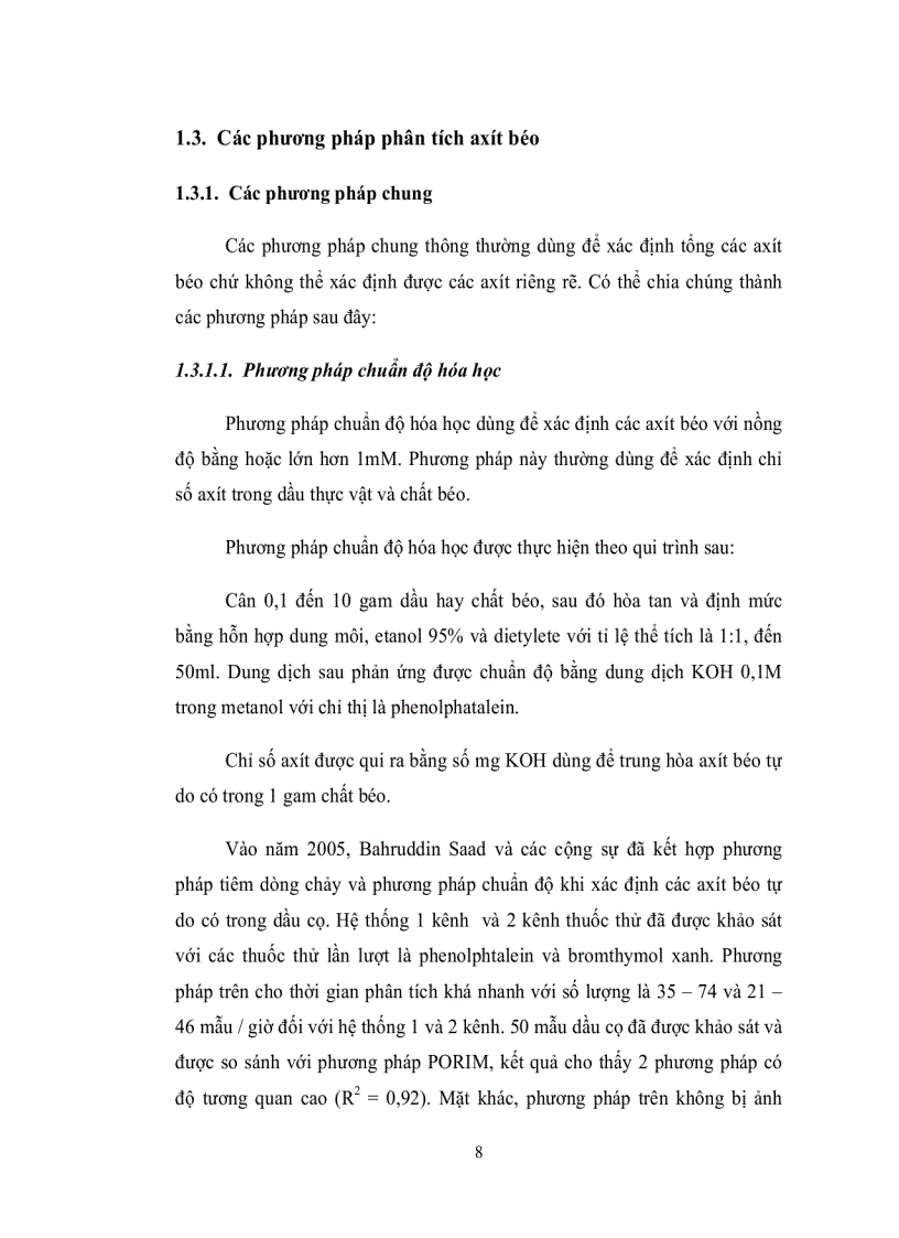 image for page Xác định hai axít béo không no trong dầu Gấc là axít oleic và axít linoleic bằng phương pháp sắc ký khí sử dụng detector FID