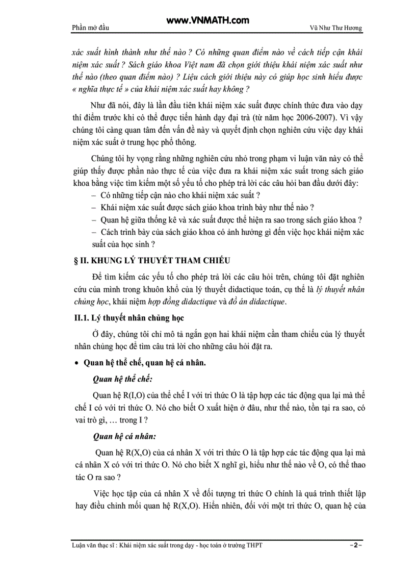 image for page Khái niệm xác suất trong dạy học toán ở trường THPT