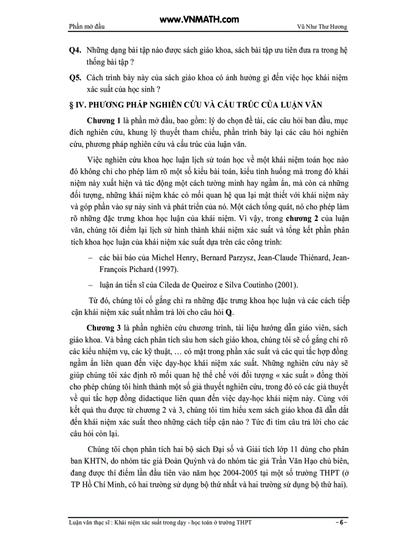 image for page Khái niệm xác suất trong dạy học toán ở trường THPT