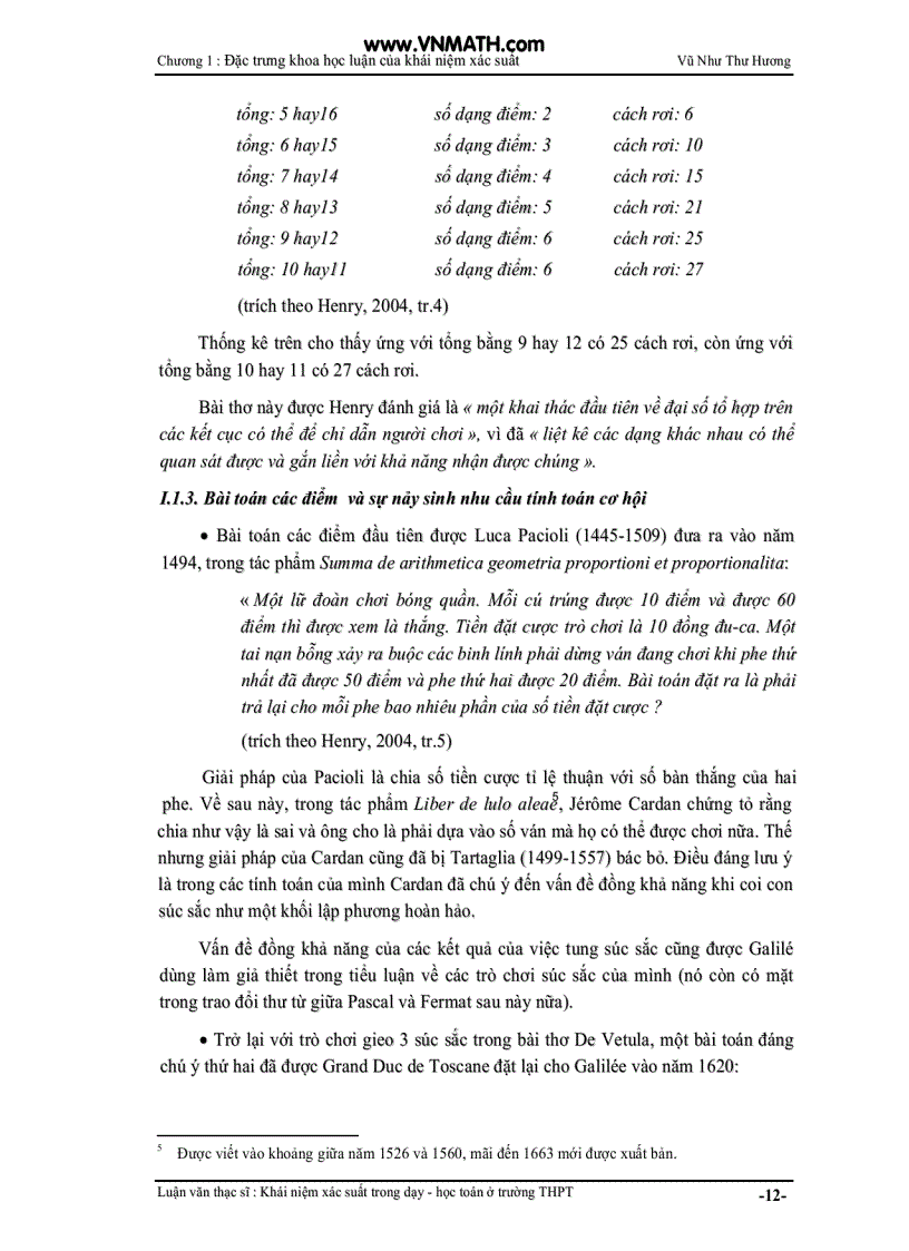 image for page Khái niệm xác suất trong dạy học toán ở trường THPT