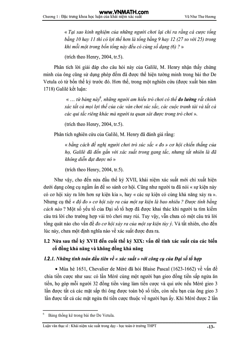 image for page Khái niệm xác suất trong dạy học toán ở trường THPT