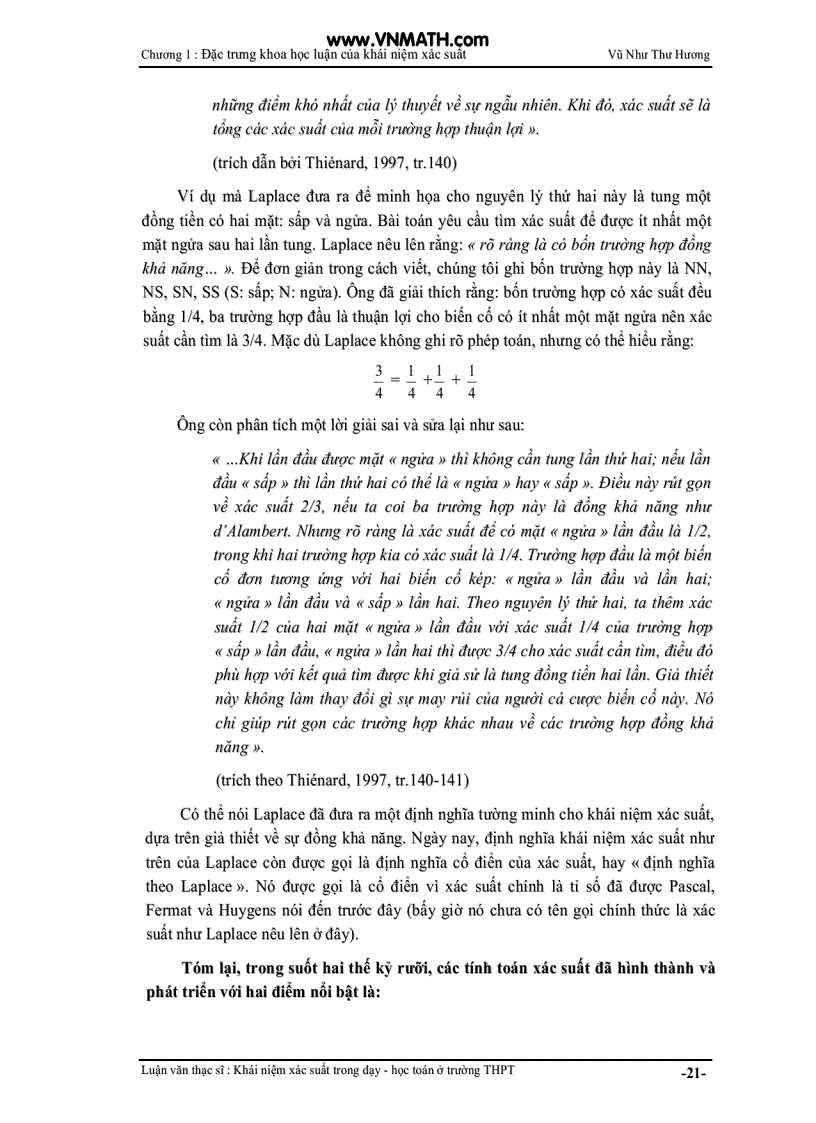 image for page Khái niệm xác suất trong dạy học toán ở trường THPT