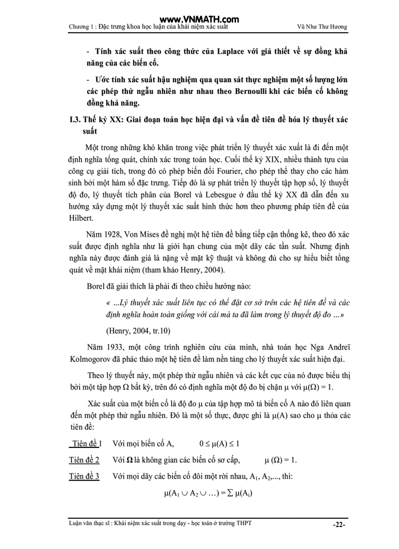 image for page Khái niệm xác suất trong dạy học toán ở trường THPT