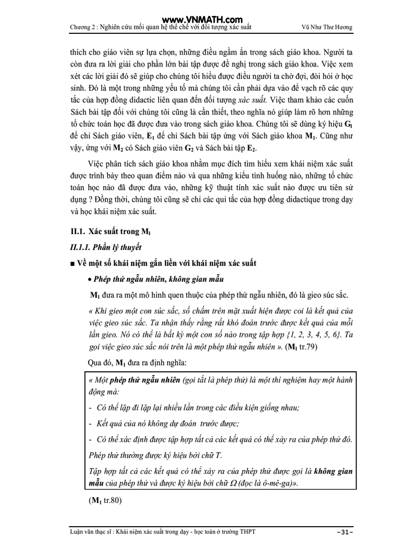 image for page Khái niệm xác suất trong dạy học toán ở trường THPT