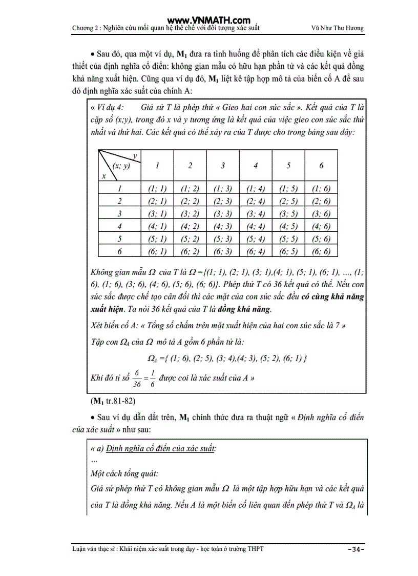 image for page Khái niệm xác suất trong dạy học toán ở trường THPT