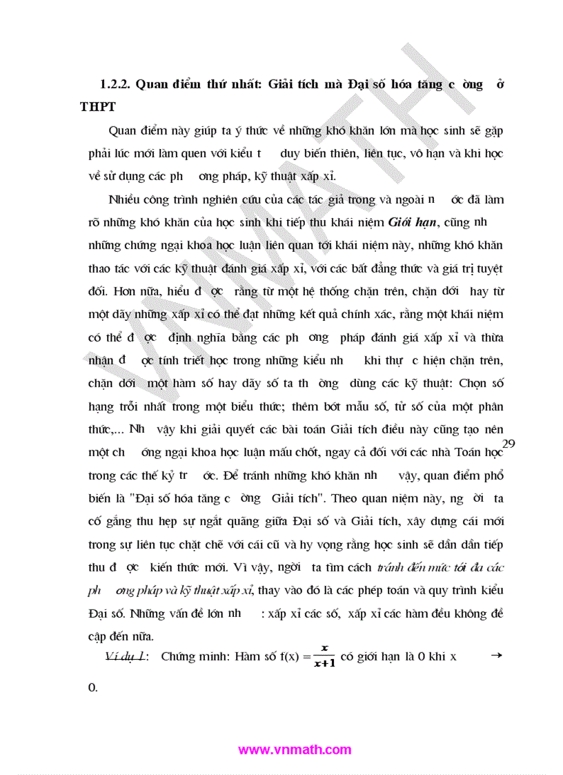 image for page Tiếp cận khái niệm Giới hạn