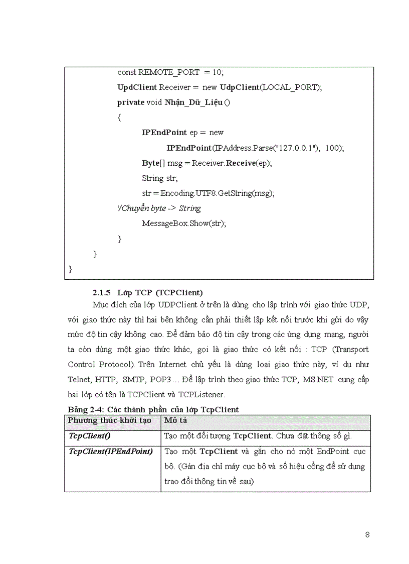 image for page Tìm hiểu được cơ chế hoạt động của Socket và Thread trong NET Framwork từ đó viết ứng dụng Chat trong mạng Lan