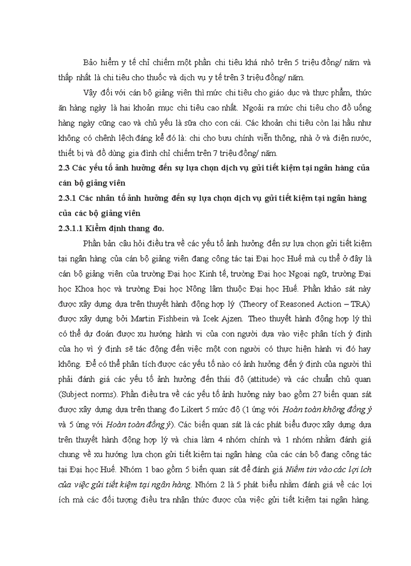 image for page Điều tra thu nhập và xu hướng lựa chọn dịch vụ gửi tiết kiệm tại ngân hàng của cán bộ giảng viên Đại học Huế