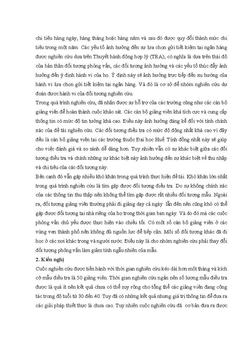image for page Điều tra thu nhập và xu hướng lựa chọn dịch vụ gửi tiết kiệm tại ngân hàng của cán bộ giảng viên Đại học Huế