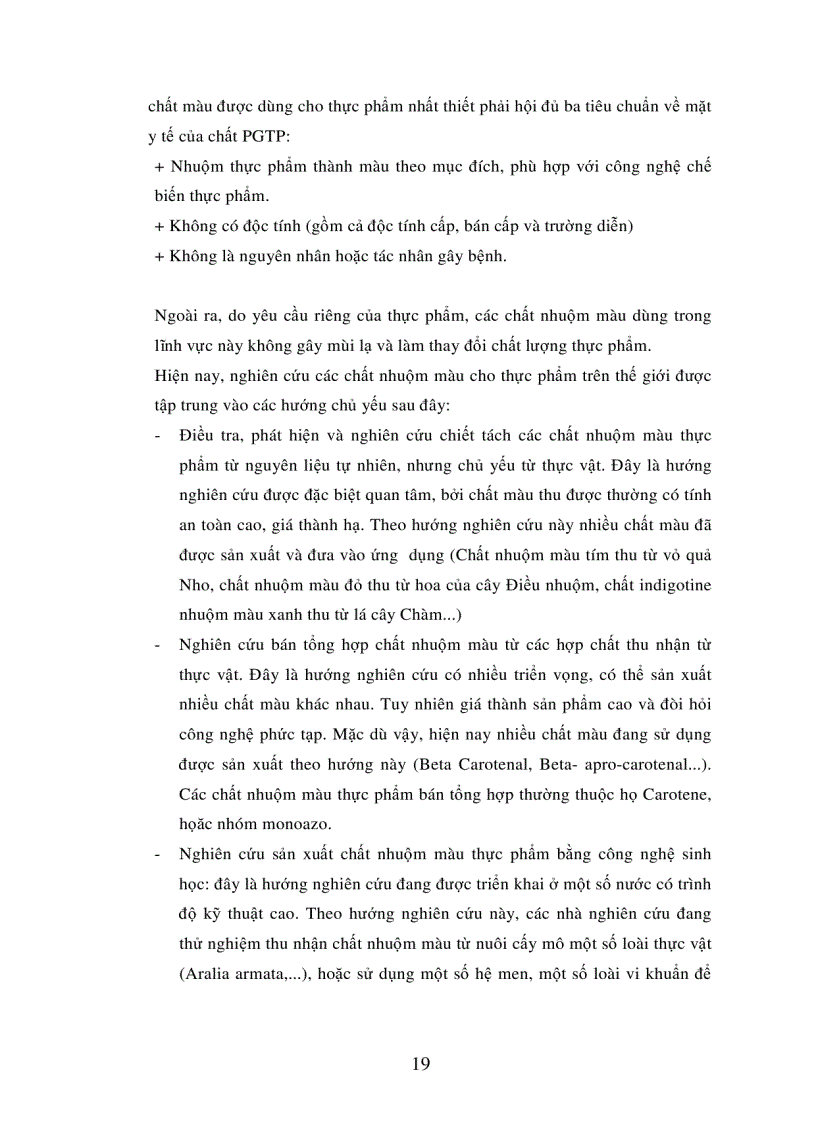 image for page Nghiên cứu chiết tách một số chất màu thực phẩm từ kinh nghiệm sử dụng thực vật của đồng bào dân tộc thiểu số