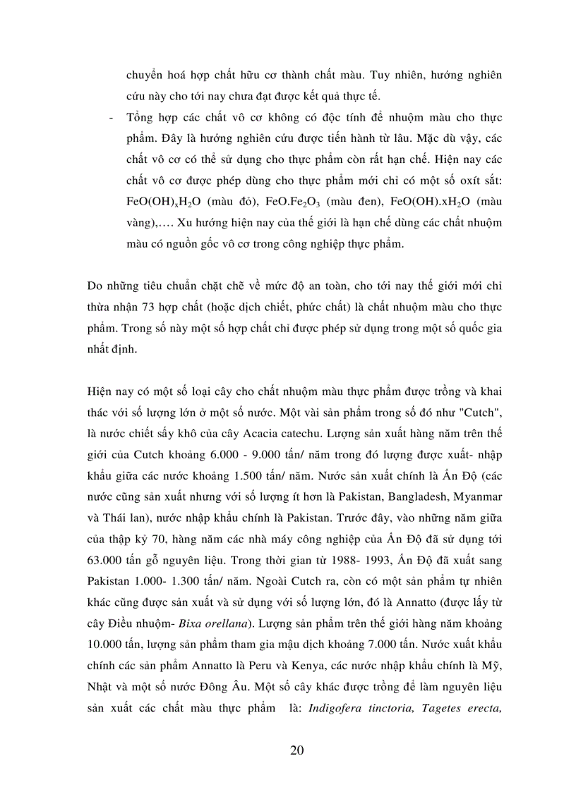 image for page Nghiên cứu chiết tách một số chất màu thực phẩm từ kinh nghiệm sử dụng thực vật của đồng bào dân tộc thiểu số