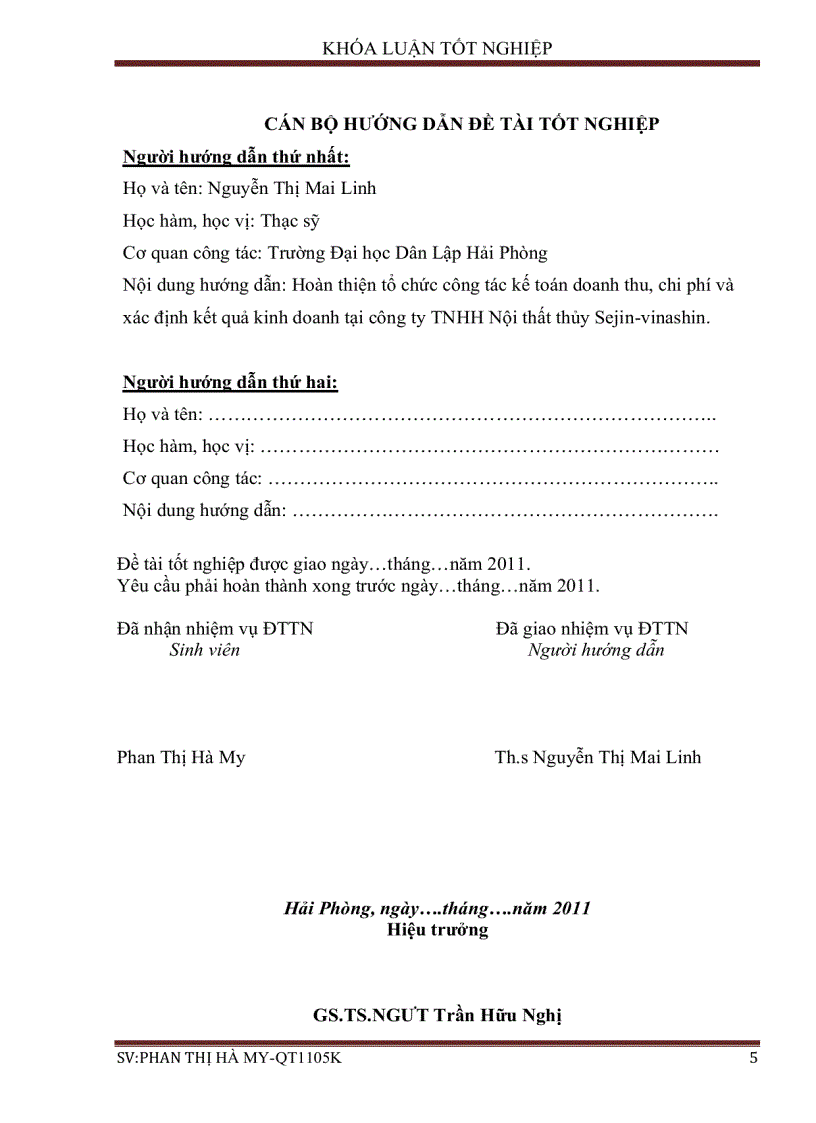 image for page Hoàn thiện công tác kế toán doanh thu chi phí và xác định kết quả kinh doanh tại công ty TNHH nội thất Thủy Sejin Vinashin