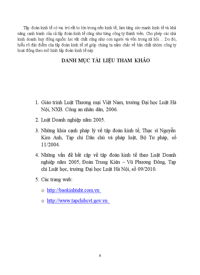 image for page Phân tích đặc điểm của tập đoàn kinh tế