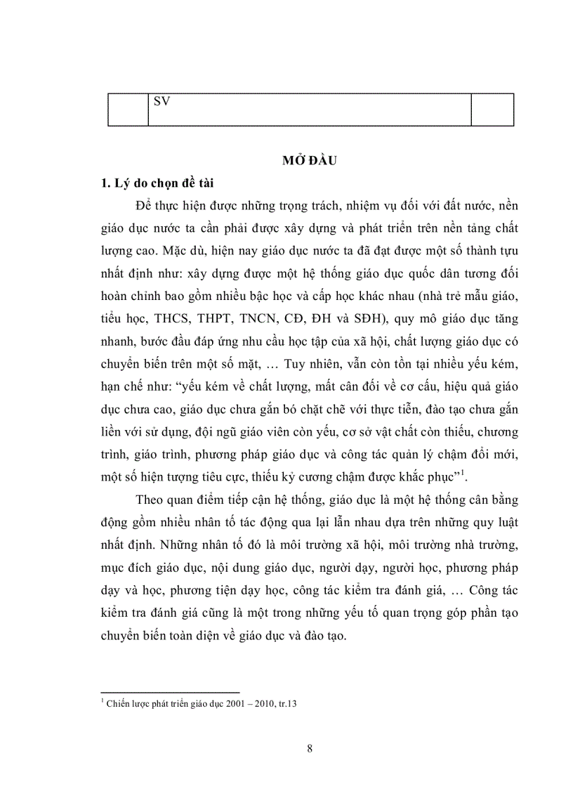 image for page Ảnh hưởng của kiểm tra đánh giá kết quả học tập đến phương pháp học của sinh viên ở một số trường đại học trên địa bàn TP HCM