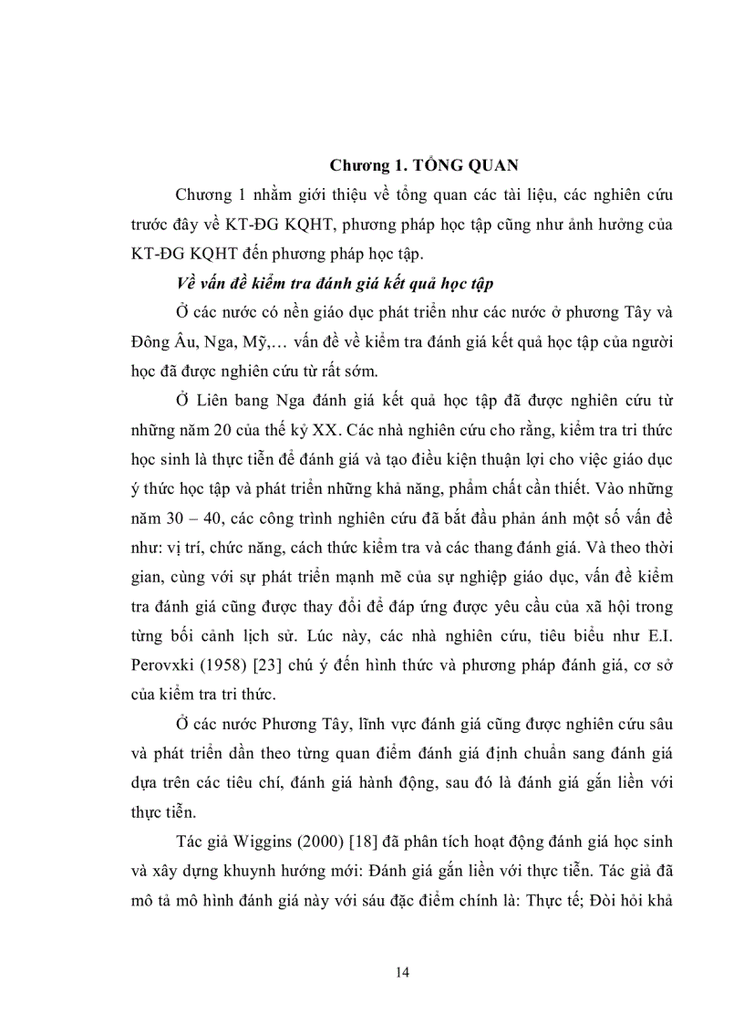 image for page Ảnh hưởng của kiểm tra đánh giá kết quả học tập đến phương pháp học của sinh viên ở một số trường đại học trên địa bàn TP HCM