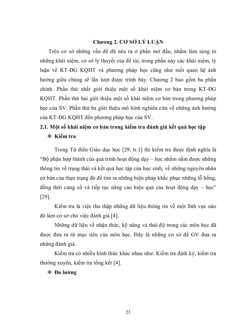 image for page Ảnh hưởng của kiểm tra đánh giá kết quả học tập đến phương pháp học của sinh viên ở một số trường đại học trên địa bàn TP HCM