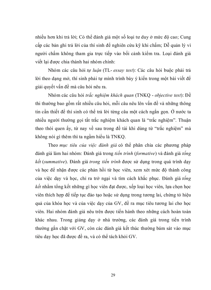 image for page Ảnh hưởng của kiểm tra đánh giá kết quả học tập đến phương pháp học của sinh viên ở một số trường đại học trên địa bàn TP HCM