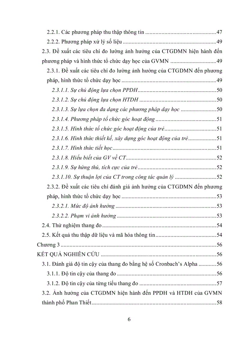 image for page Ảnh hưởng của Chương trình giáo dục Mầm non hiện hành đến phương pháp và hình thức tổ chức dạy học của giáo viên mầm non Thành phố Phan Thiết