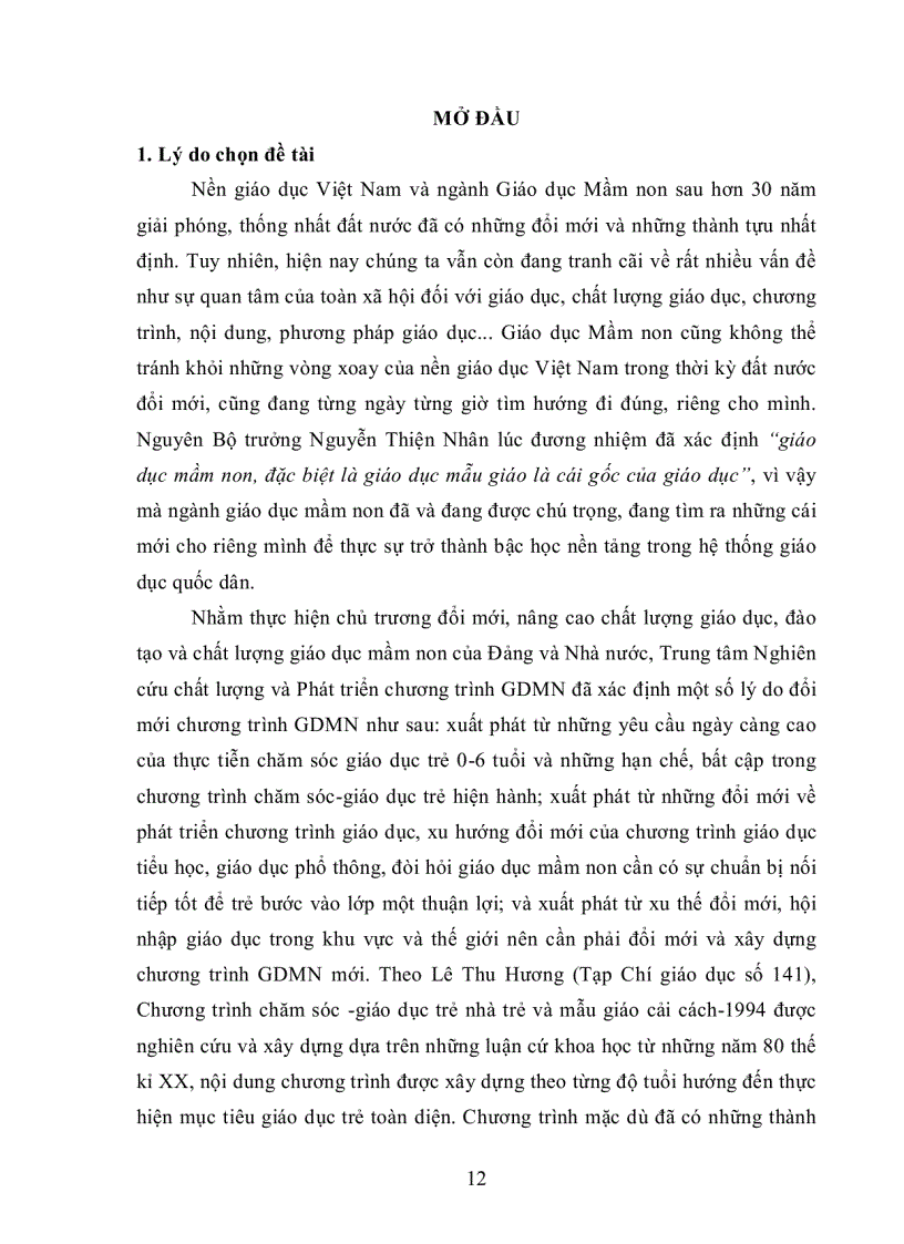 image for page Ảnh hưởng của Chương trình giáo dục Mầm non hiện hành đến phương pháp và hình thức tổ chức dạy học của giáo viên mầm non Thành phố Phan Thiết