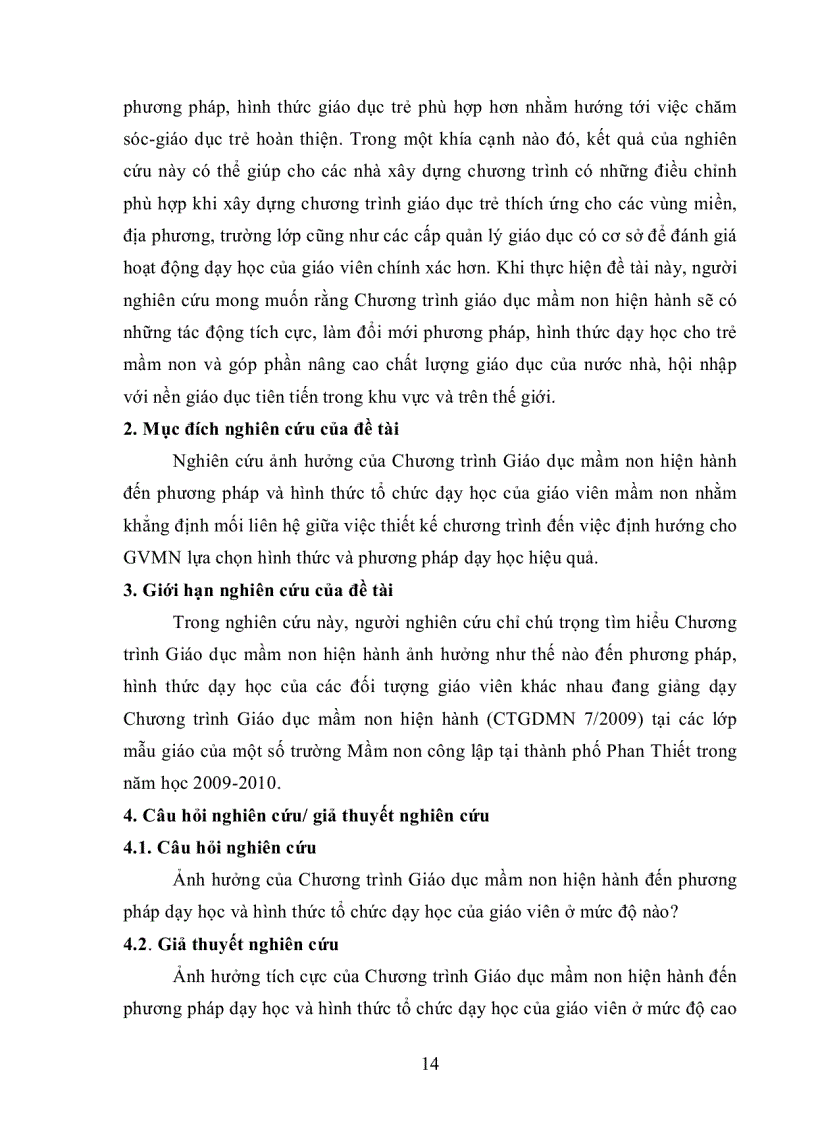 image for page Ảnh hưởng của Chương trình giáo dục Mầm non hiện hành đến phương pháp và hình thức tổ chức dạy học của giáo viên mầm non Thành phố Phan Thiết