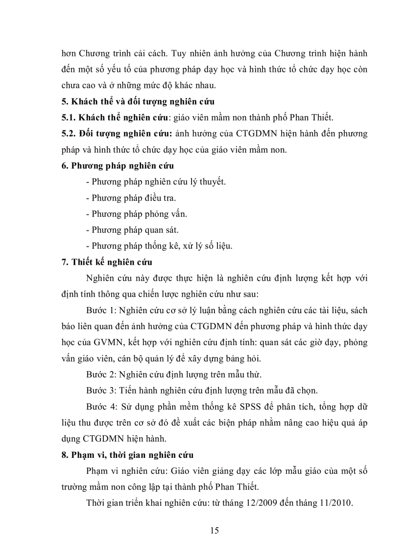 image for page Ảnh hưởng của Chương trình giáo dục Mầm non hiện hành đến phương pháp và hình thức tổ chức dạy học của giáo viên mầm non Thành phố Phan Thiết