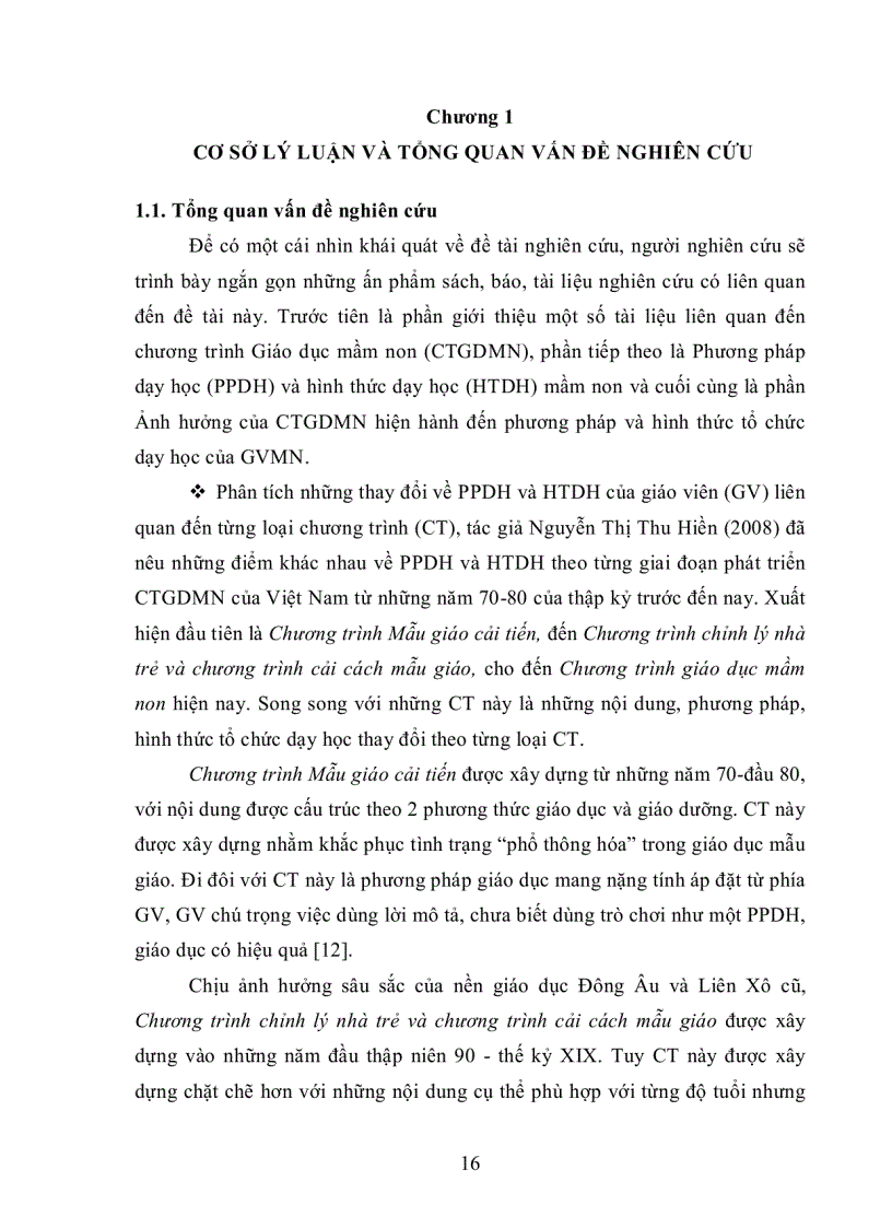 image for page Ảnh hưởng của Chương trình giáo dục Mầm non hiện hành đến phương pháp và hình thức tổ chức dạy học của giáo viên mầm non Thành phố Phan Thiết