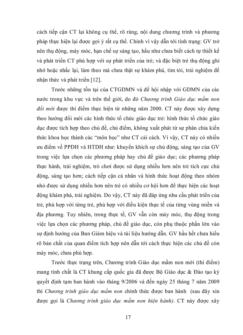image for page Ảnh hưởng của Chương trình giáo dục Mầm non hiện hành đến phương pháp và hình thức tổ chức dạy học của giáo viên mầm non Thành phố Phan Thiết