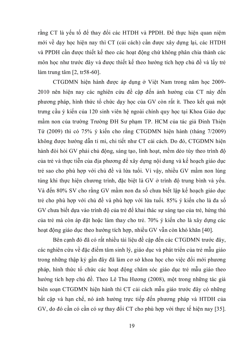 image for page Ảnh hưởng của Chương trình giáo dục Mầm non hiện hành đến phương pháp và hình thức tổ chức dạy học của giáo viên mầm non Thành phố Phan Thiết