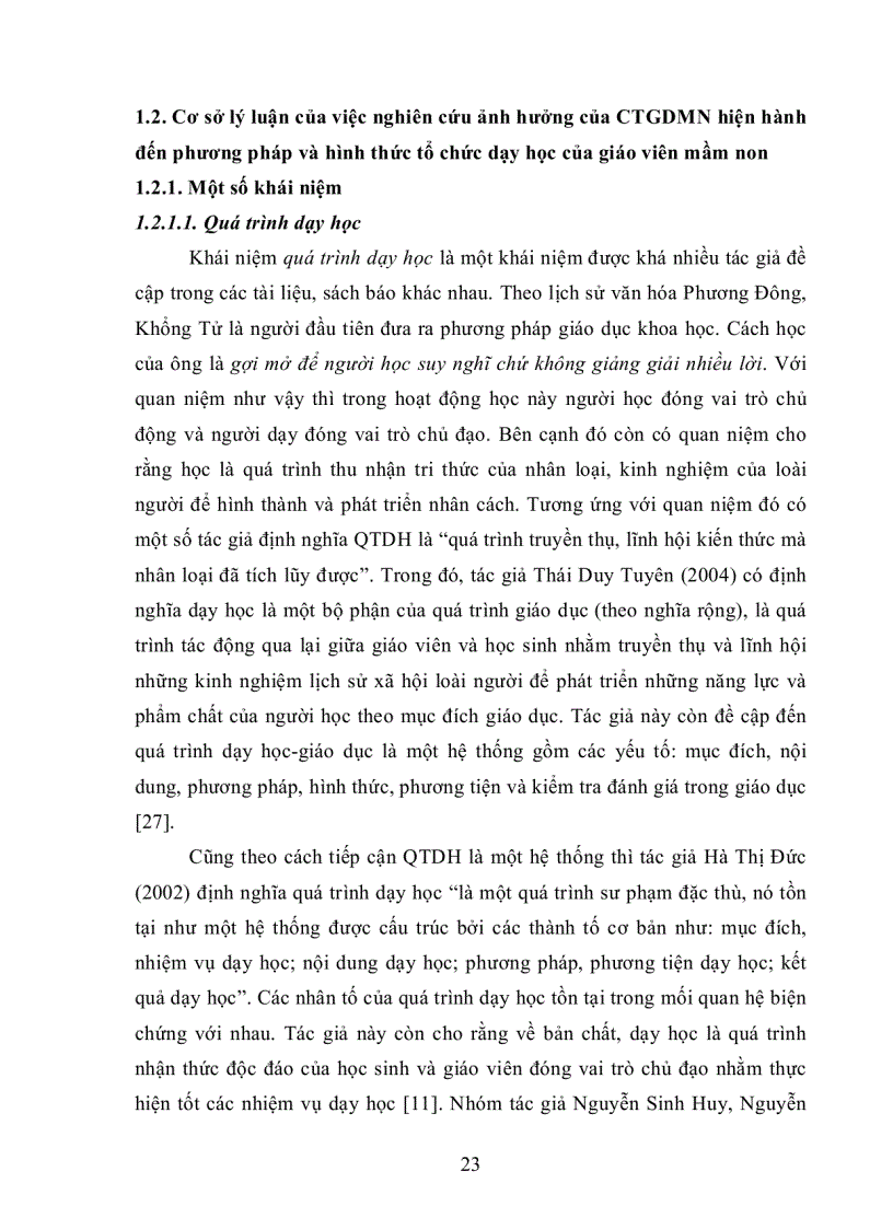 image for page Ảnh hưởng của Chương trình giáo dục Mầm non hiện hành đến phương pháp và hình thức tổ chức dạy học của giáo viên mầm non Thành phố Phan Thiết