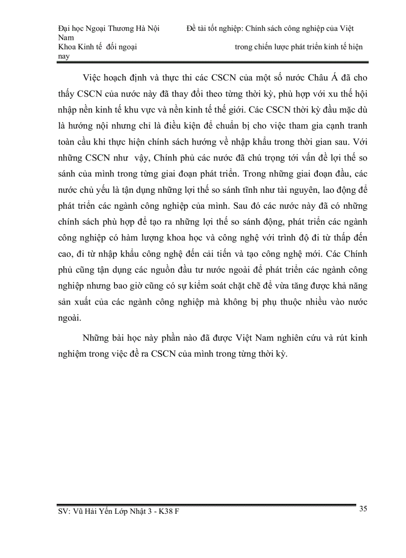 image for page Chính sách công nghiệp của việt nam trong chiến lược phát triển kinh tế hiện nay